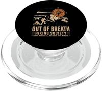 out of Breath Senderismo Sociedad Montaña Senderista Amante PopSockets PopGrip para MagSafe