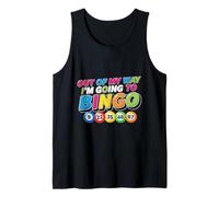 out of My Way I'm Going Funny Bingo Player Mamá Abuela Mujeres Camiseta sin Mangas