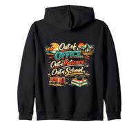 out of Office School Patience Summer Vacation Funny Teacher Sudadera con Capucha