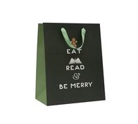 Out of Print Bolsa de regalo Eat, Read & Be Merry (grande)