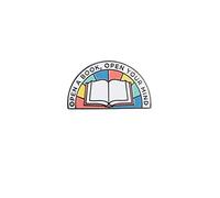 Out of Print Juego de alfileres de esmalte literario y con temática de libro para amantes de los libros, lectores y bibliófilos, Abrir un libro, Talla única