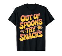 out of Spoons Try Snacks Comfort Food Trofeo Diseño Camiseta
