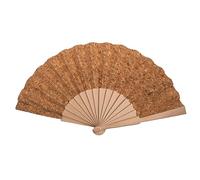 Out of the blue Abanico de Madera y Corcho, Naturaleza, Aprox. 23 cm