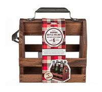 Out of the blue Botellero de Madera para 6 Botellas de 33 on Abrebotellas Metálico