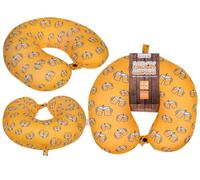 Out of the blue Cojín Cervical con Relleno de micropellet, Cerveza, Aprox. 28 x 28 cm, 85% poliéster y 15% Elastano, Relleno de Aprox. 100 g, con Cinta para Colgar