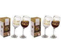 Out of the blue Copa de vino Wankendes II, para aprox. 420 ml, aprox. 8,5 x 22,5 cm, en caja de regalo (Paquete de 2)