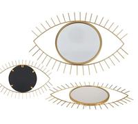 Out of the blue Espejo de Metal Dorado de 34 x 1 x 22,5 cm Aprox