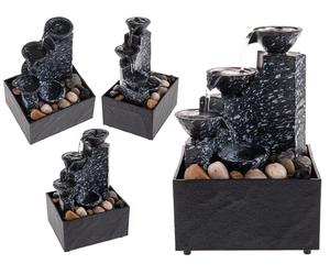 Out of the blue Fuente para habitación con Piedras Decorativas, Aprox. 17 x 9 x 11 cm, con Cable USB, 1 m, de polipiedra