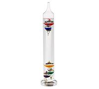 Objeto de decoración/Termómetro de cristal Galileo/Dimensiones: 28 x 5,5 cm