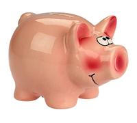 Out of the Blue Hucha con Cerradura de Cerdo, cerámica, Rosa, 1 Paquete