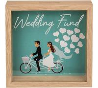 Out of the blue Hucha de Madera/Colección para una Boda Fondo de Bodas/Dimensiones: 20 x 20 cm