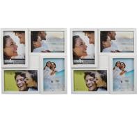 Out of the blue Objeto de decoración/Marco de Fotos múltiple Pell-mell 4 Vistas/Dimensiones : 28 x 28 x 2 cm (Paquete de 2)