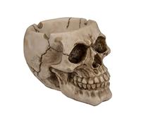 Out of the blue Objeto Decorativo/Cenicero Poliresina/Calavera Estilo Gótico/Dimensiones: 9 x 8 x 11 cm