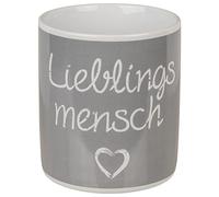 Out of the blue Taza XXL «Lieblingsmensch» de gres en caja de regalo, 850 ml, 1 unidad (1 unidad)