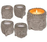 Out of the blue Vela Cabeza de Buda/Dimensiones : 13,5 x 13 cm/Material : Cemento y Cera