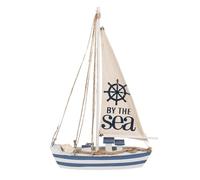 Out of the blue Velero de Madera con 11 LED, Aprox. 38,5 x 25 x 5 cm, Incluye Pilas