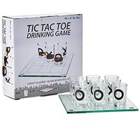 Out of the blue-Vidrio, Juego de Beber Tic TAC Toe, Multicolor, 1 Unidad (Paquete de 1) (79/3967), 350 Mililitros.