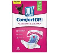 OUT! Pañales para Perros Femeninos Desechables y Absorbentes con Ajuste a Prueba de Fugas (Paquete de 18) Juguete