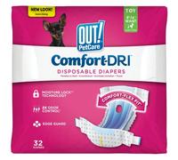 OUT! Pet Care - Pañales Desechables para Perras | Absorbentes con Ajuste a Prueba de Fugas | Juguete, 32 Unidades