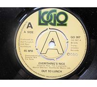 Out To Lunch Everything's Nice 7" Logo GO367 EX 1976 there is handwritten number on label and 2mm drill hole in label rim