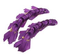 Outanaya 100 Broches de Cinta Púrpura Violencia, Prácticos y Resistentes al Desgarro, Hechos de Tejido E Hierro para Fiestas y Carnavales