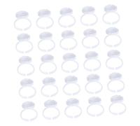 Outanaya 100 Copas para Anillo de Pestañas Vasos de Pigmento Desechables para Extensiones de Pestañas Herramienta de Maquillaje Profesional para Aplicación Rápida y Precisa