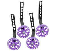 Outanaya 2 Juegos Ruedas de Entrenamiento de 12-20 Pulgadas Diseño Silencioso Aleación de Aluminio y Plástico Que Minimiza el Riesgo de Caídas para Bicicletas Infantiles en Parques y Zonas