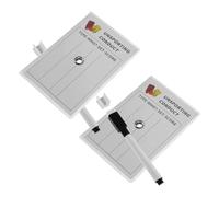 Outanaya 2 Juegos Voleibol Portátil con Soporte para Entrenamiento y Gestión de Partidos, Marcador Borrable, Material PVC y Plástico Reutilizable para Árbitros y Entrenadores