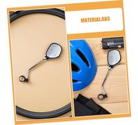 Outanaya 2 Pares Bike Rearview Mirrors Compact Sturdy Handlebar Mount High Definition Reflective Surface Stable Performance Enhanced Peripheral Vision For Mountain Road Bikes