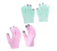 Outanaya 2 Pares Guantes de Gel Hidratantes Tactil para Manos Secas, Reutilizables y Portables, para Uso en Spa, Hogar y Masajes