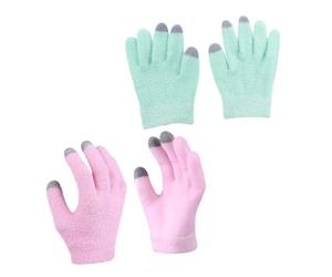 Outanaya 2 Pares Guantes de Gel Hidratantes Tactil para Manos Secas, Reutilizables y Portables, para Uso en Spa, Hogar y Masajes