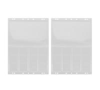 Outanaya 2 Piezas Álbum para Monedas Coleccionables A4 2 Hojas Transparentes de Acrílico, 12 Compartimentos para Monedas de 58 Mm, Fundas Protectoras Antipolvo para Colección y Exhibición