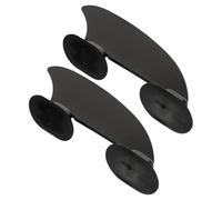 Outanaya 2 Piezas Aletas de Plástico para Paddleboard Negras de Quillas Desmontables para Kayak y Tabla de Surf Repuesto Resistente para Estabilidad y Control Aguas Variadas