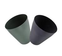Outanaya 2 piezas Cubo de Basura Ovalado Sin Tapa para Cocina y Baño Contenedor de Compacto para Reducidos para Encimeras y Fregaderos Azul y Verde Oscuro