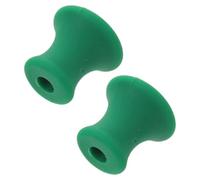 Outanaya 2 Piezas Soporte en para Goma Antideslizante Diapasón Verde Superficie y Forma Triangular que Previene Movimientos y Absorbe Ondas para Meditación y Uso Casa