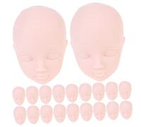 Outanaya 20Piezas Cabezas de Muñecas de Practicar Maquillaje Decoración de Muñecas DIY Manualidades y Actividades Fotográficas