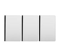 Outanaya 3 Fundas para Pasaporte de Cuero PU Negro, Organizador de Documentos de Viaje Multifuncional Múltiples Bolsillos, Tarjetero Compacto para Viajes, Set de 3 Piezas