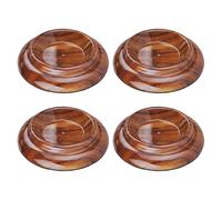 Outanaya 4 Almohadillas Protectoras para Pies de Piano Diseño de Veta de Madera, Antideslizantes, Hechas de Algodón Abs y Eva, para Proteger Suelos y Muebles en Interiores, Uso Doméstico