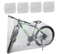 Outanaya 4 Fundas Desechables Transparentes para Motocicleta y Bicicleta, Material Pe Ligero, Fácil de Guardar y Transportar, Ideales para Uso en Invierno y Verano
