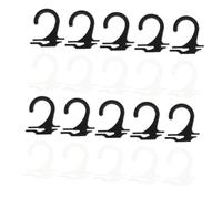 Outanaya 400 Piezas Gancho para Calcetines Plástico Colgador Simple y Resistente para Exhibir Calcetines Ganchos Transparentes y Negros Herramienta Práctica para Organización y