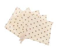Outanaya 5 Piezas Toallitas para Diseño de Corazones, Algodón de 4 Capas y Grosor Medio, Adecuado para Limpiar y Viajar Recién Nacidos