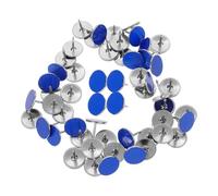 Outanaya 50 Piezas Unidades de Tachuelas Reflectantes Azules para Senderismo y Camping Resistentes al Agua Duraderas y Fáciles de Instalar para Señalización de Rutas y Actividades al Aire