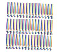 Outanaya 50piezas Pulsera Arcoíris Anudada Elástica de Gomas Coloridas Pelo y Muñecas Pulseras para Niñas y Festivales Infantiles Tocados de Mujer para Decoración