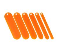 Outanaya 6 Lanzaderas de Plástico Naranja para Reparación de Redes de Pesca, Agujas para Tejer y Remendar Atarrayas, Herramienta Portátil Multifuncional para Pesca Deportiva