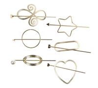 Outanaya 6 Piezas de Horquillas Cabello de Metal Dorado Minimalistas, Accesorio Vintage para Peinados, Palillos Decorativos para Mujeres, Ideales para Bodas y Uso Diario