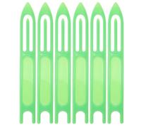 Outanaya 6 Piezas Lanzadera de Plástico Extra Ancha para Reparar Redes de Pesca, Tamaño 26.5x3.5x0.52 Cm, Herramienta para Tejer Redes, Aguja de Lanzadera Verde para Atarrayas y Trampas