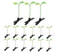 Outanaya 60 Piezas Pinzas Cabello Forma De Brote Horquilla Divertida Para Adolescentes Pinzas Cabello Brotes De Soja Para Fiestas Verdes y Pequeñas Césped Uso Diario