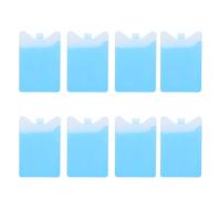 Outanaya 8 Piezas Caja de Refrigeración Portátil para Fiambrera Gel Reutilizable de 200ml, Material Hdpe y Resina Absorbente Adecuado para Camping y Verano
