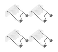 Outanaya Accesorios para Recortadora Eléctrica 4 Piezas Resorte de Tensión Blanco y Bloque Guía Plástico para Reparación de Cortapelos Profesionales, Repuestos de Mantenimiento para