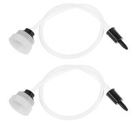 Outanaya Adaptador Tubo Plástico para Sellador al Vacío Manguera Flexible 2 Piezas Color Blanco para Conservación de Alimentos en Cocina Tubo de Enlace de Succión Externa